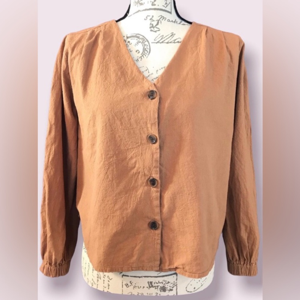 play bonbon, Long Sleeve Button Down Shirt, Size L